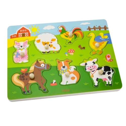 Viga Toys Knoup Puzzle with Sound Farm